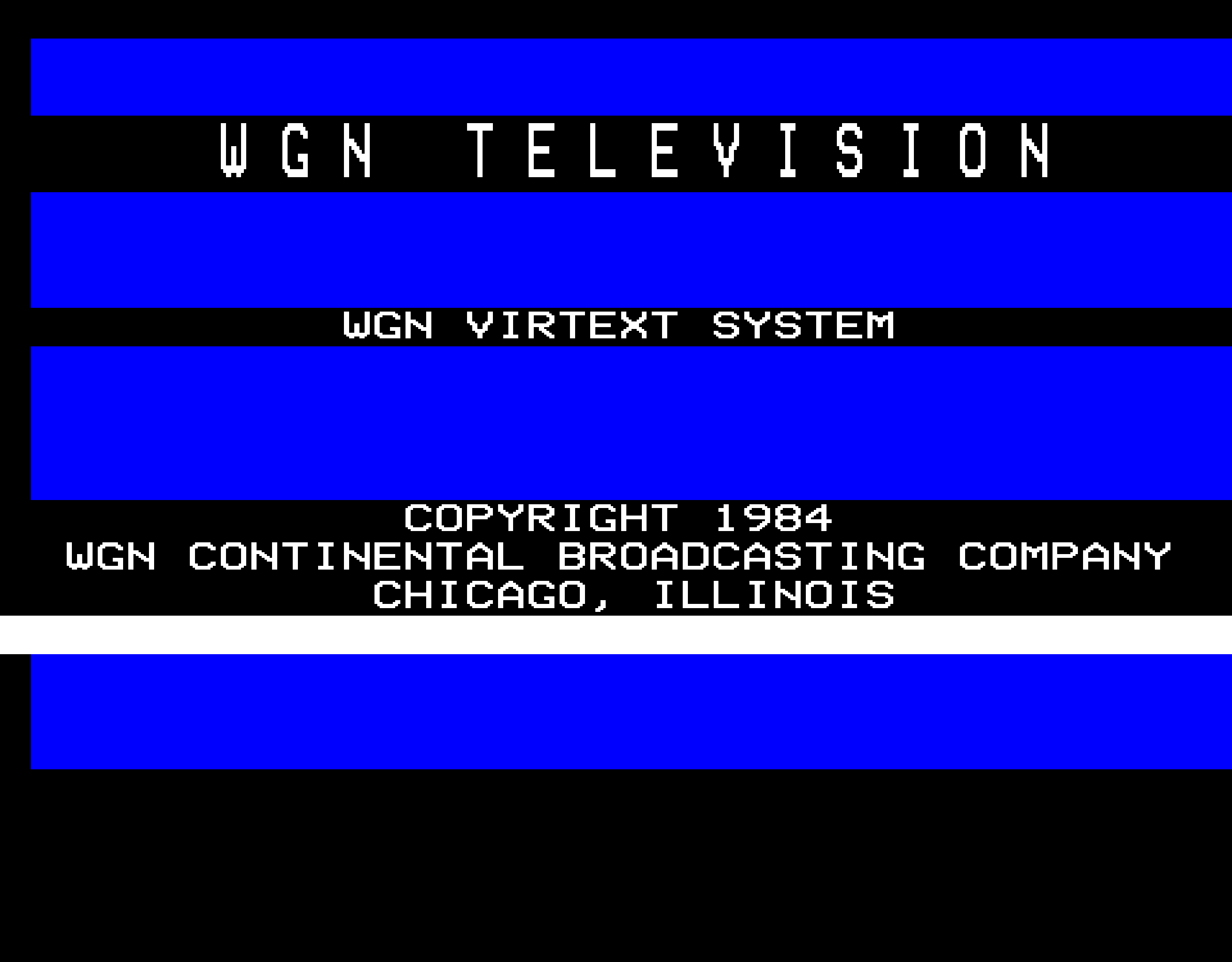CBS ExtraVision Captions page