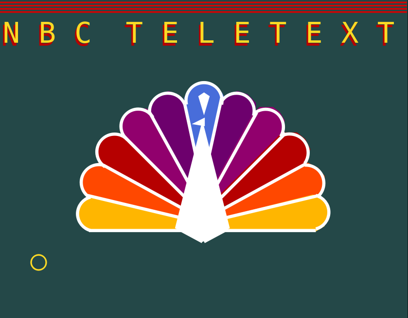 NBC Teletext logo page
