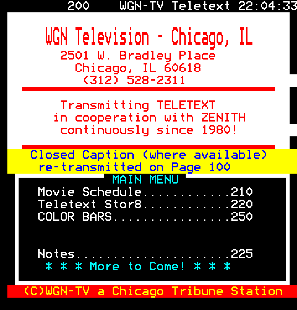 Edutel news/weather page from August 19, 1983