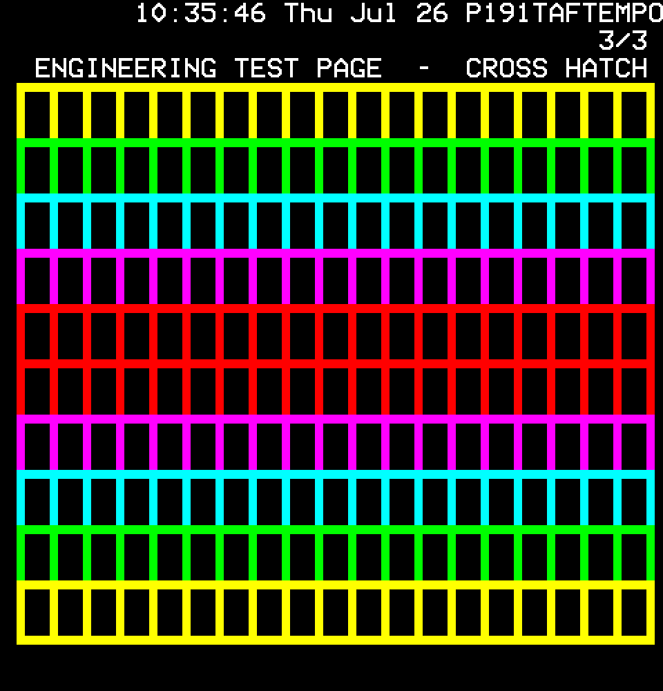 Electra cross hatch engineering test page
