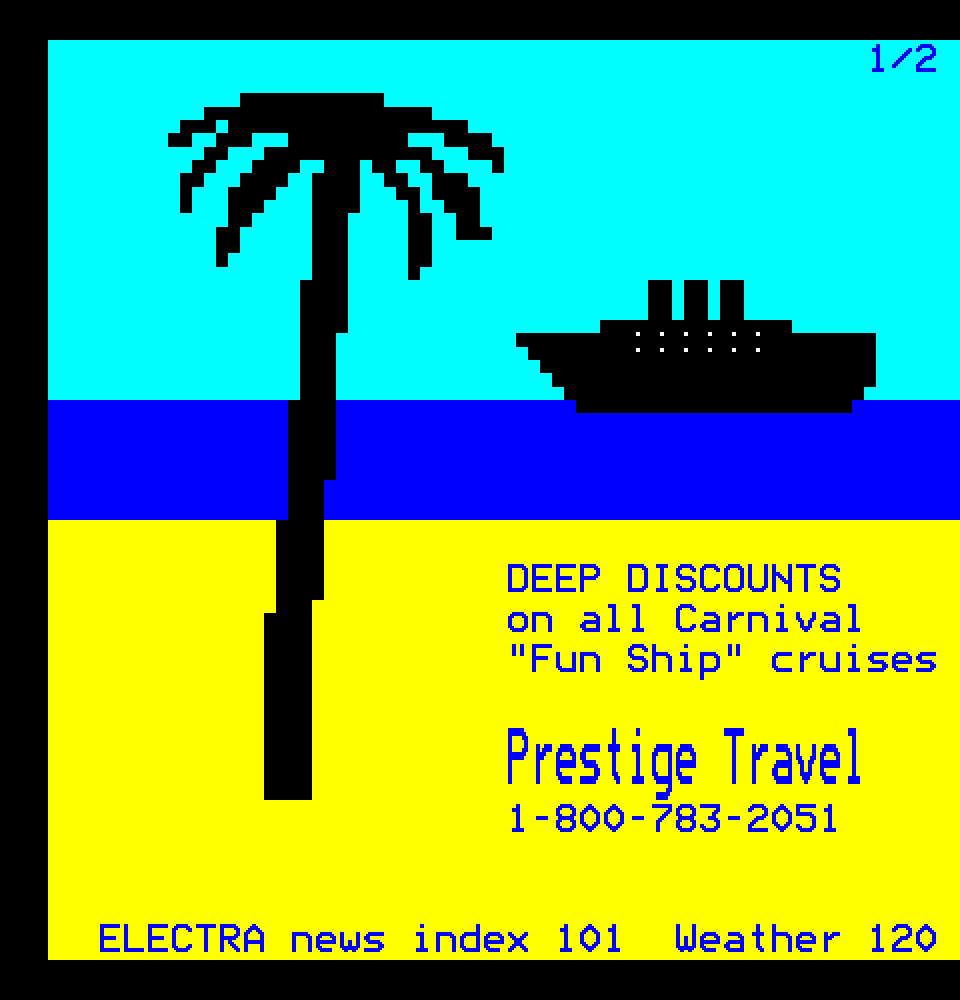 Electra Prestige Travel advertisement
