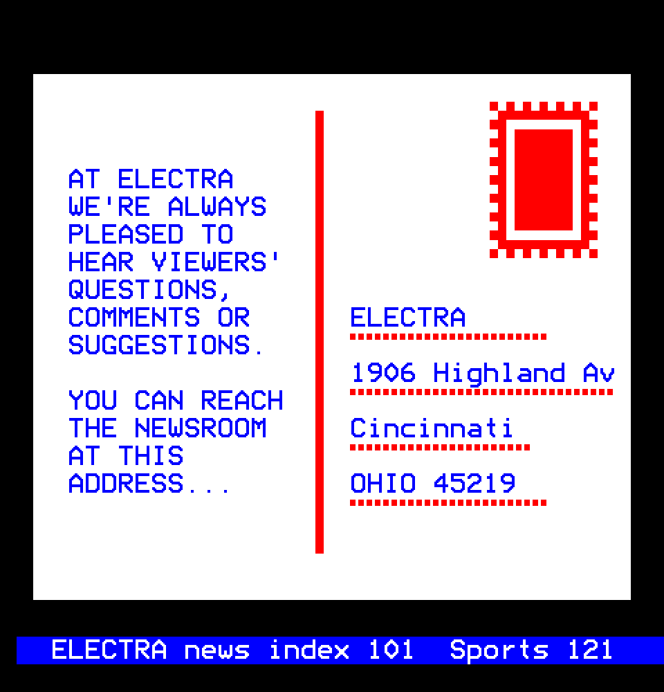 Electra viewer comments page