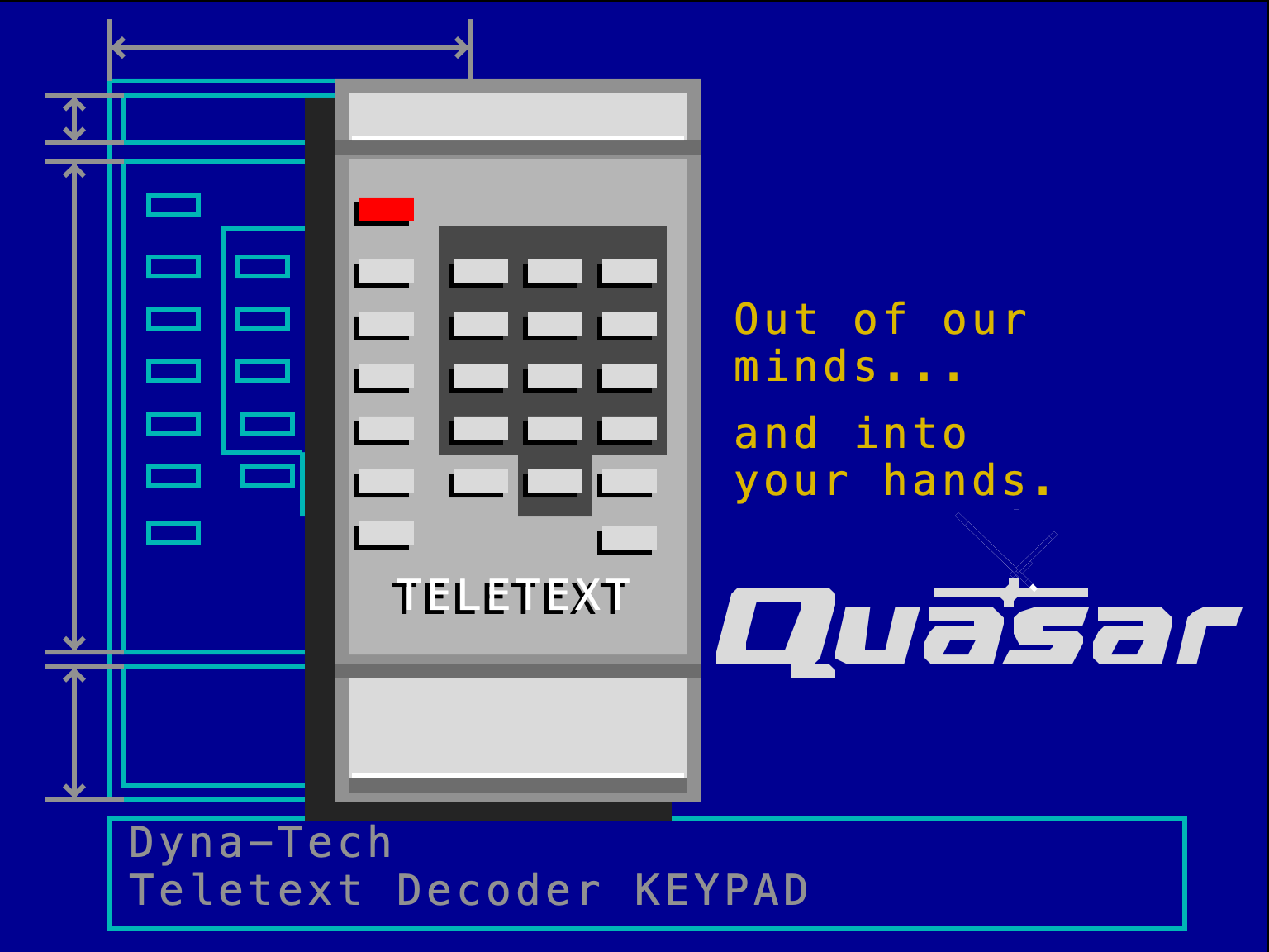 Quasar Dyna-Tech decoder keypad
