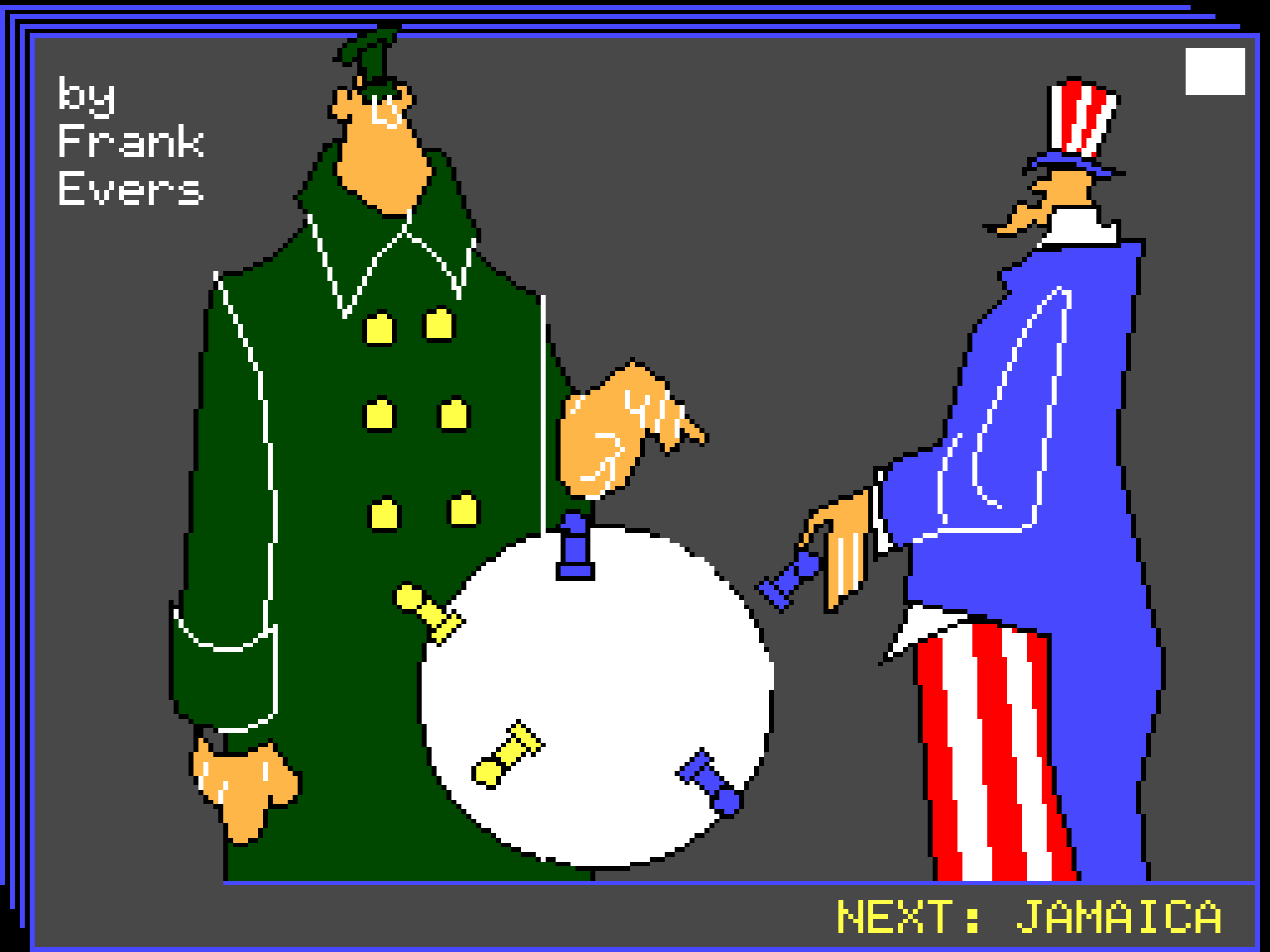 NBC Teletext political cartoon